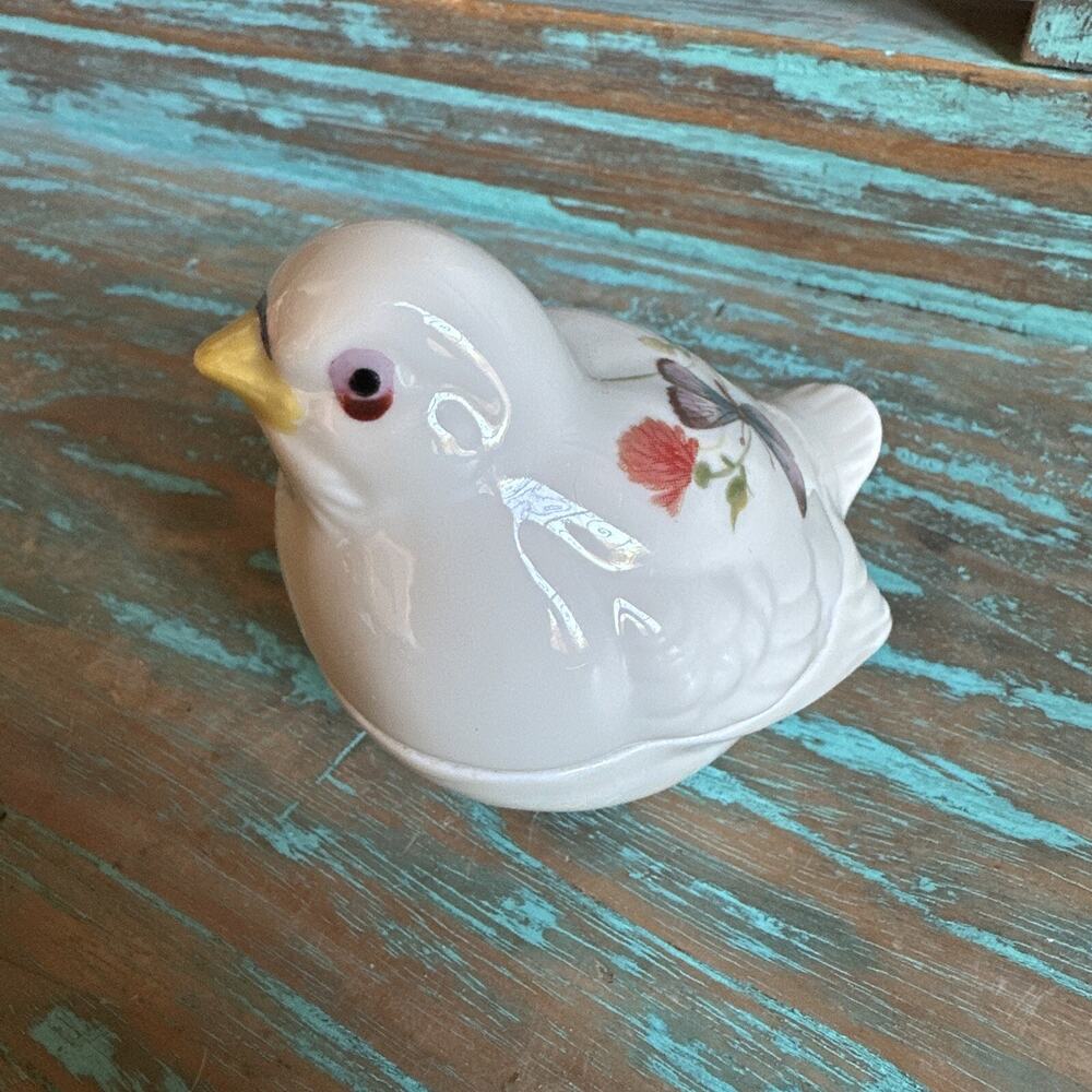 VTG TAKAHASHI San Francisco Porcelain Candle Trinket Box Dew Hand Decorated Cute